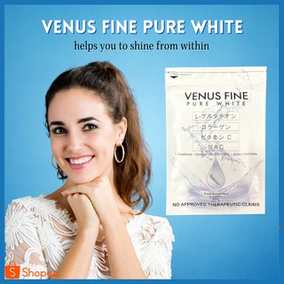 [BEAUTY PLUS] Venus Fine PureWhite 500mg Glutathione Collagen Japan Formula Whitening Glowing Skin