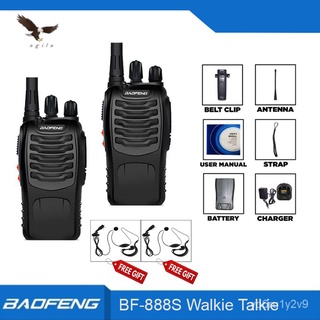 Baofeng Original BF888S UHF FM Transceiver Walkie Talkie Two-Way Radio(Black)BF-888S Free Earpiece S