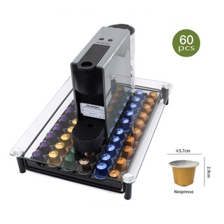 Nespresso coffee pods capsule holder glass drawer