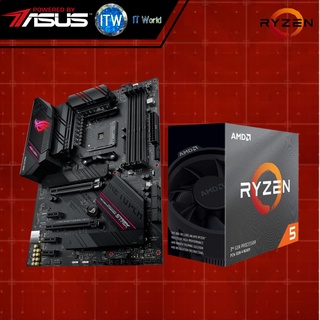 AMD Ryzen 5 3600 Desktop Processor with Asus Rog Strix B550-F Gaming WiFi II DDR4 Motherboard Bundle (1)