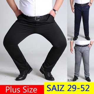 Seluar Lelaki Formal Seluar Kerja Plus Size Big Size Men Formal Pants Business Trousers Casual Pant0