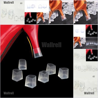Wallrell 1-5 Pairs Clear Wedding High Heel Shoe Protector Stiletto Cover Stoppers (1)