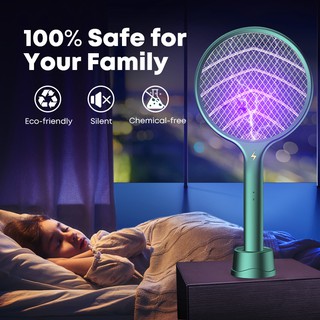 Electric Mosquito Killer UV Light Fly Swatter Mosquito Trapper USB Rechargeable Bug Zapper Insect Ra