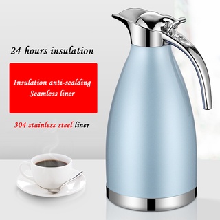 Refreshing304 Stainless steel vacuum insulation pot household large-capacity cold water thermos 2L