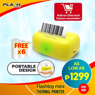 【FREE GIFT】Flash Toy Mini Portable Blue-teeth Printer Mini Small Hand-held Label Thermal Printer