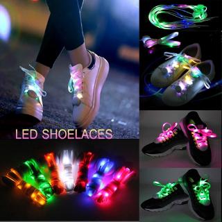 1 Pairs LED Light Up Flashing Shoelaces Lace Adult's Party Shoe Luminous Nylon Shoelace