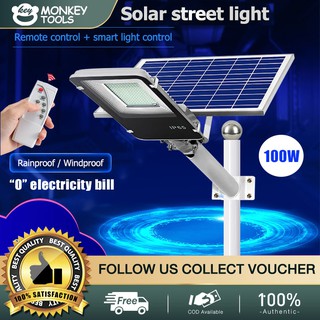 IP65 100W Solar LED Street Light Impermeabile Solar Integrated Street Light with Remote Control