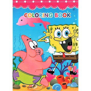 COLORING BOOK With Sticker ( Sponge Bob Design #GS-A019 )