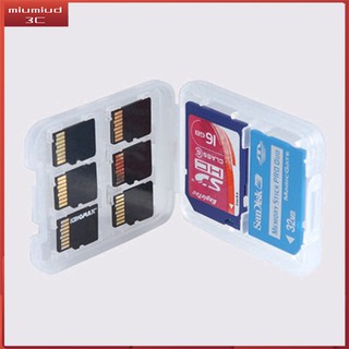【Memory Card Box】8 Slots Micro SD SDHC TF MS Protector Memory Card Storage Case Plastic Box