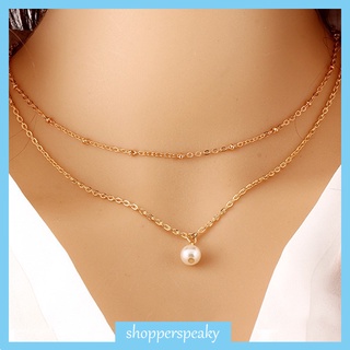 Korean Fashion Pearl Necklace Retro Love Heart Butterfly Gold Pendant Women Jewelry Accessories SP