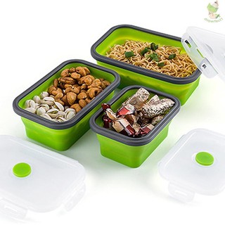Collapsible Silicone Foldable Food Storage Container Lunch box