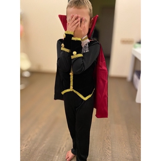 Kids Count Dracula Gothic Bat Devil Vampire Costume Children Carnival Party Halloween Fantasia Prince Vampire Cosplay Clothes For Boy Girl (8)