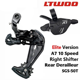 LTWOO A7 Elite Version 10 Speed Groupset Trigger Shifter + Rear Derailleur for MTB Bike 10-Speed Cassette Sprockets 42T 46T 50T LTWOO Groupset (1)