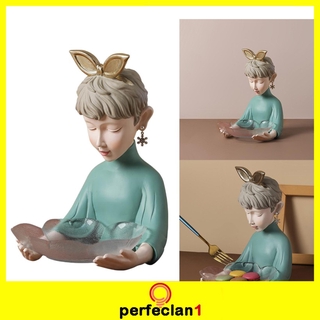 [PERFECLAN1] Girl Statue Sculpture Figurine Resin Craft Ornament Table Home Decor (8)
