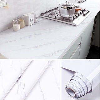 Kitchen self-adhesive wallpaper PVC cabinet cupboard oil-proof stickers waterproof and moisture-proof marble sticker
