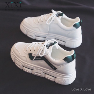 【Ready stock】Summer new thick-soled sports shoes Korean women's shoes