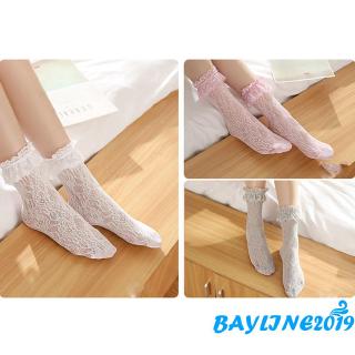 ❀ℳay-Lolita Girls Lace Socks Women White Lace Short Sock (3)