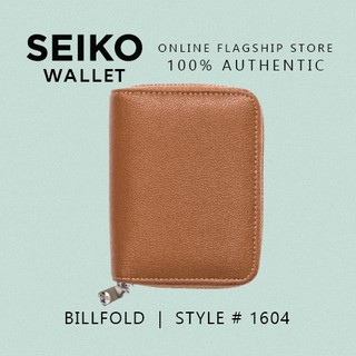 Seiko Wallet Genuine Leather Billfold Original Authentic for Men Women Unisex Black Brown 1604 (7)