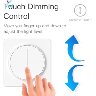 【Ready Stock】 WiFi Smart Touch Light Dimmer Switch 100-240V Smart Life/Tuya APP Remote Control Work with Alexa Google home 【Veel】 (1)