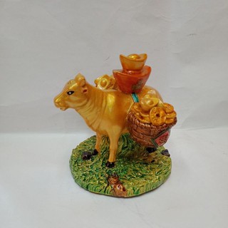 Ox with 2 baskets of Gold Bars