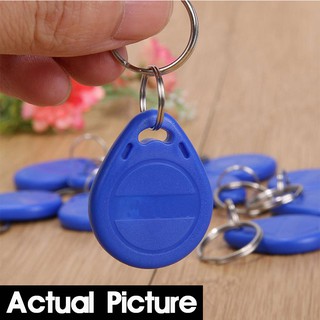 13.56MHZ RFID Keyfob IC keytag door access control IC keychains blue keyfobs time attendance (9)