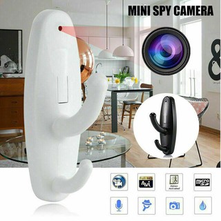 【spot goods】 ♠480P Mini Spy Clothes Hook Camera Hidden Nanny Cam DVR Camcorder Motion 16GB