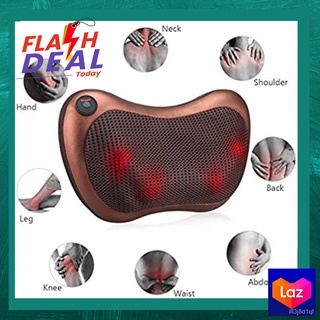 EZ Multi-function Car and Home Electric Massage Pillow to Relieve Pain, Deep Kneading Neck Massager,