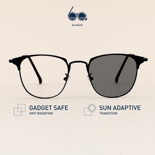 Baobab Eyewear | MASON (black) gadget safe sun adaptive | anti radiation photochromic