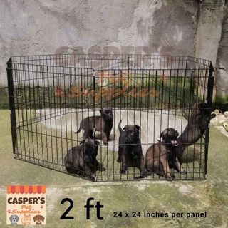 2 ft Pet Fence Dog Fence Pet Playpen Dog Playpen Crate For Puppy, Cats, Rabbits 8 panel
