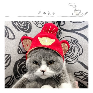 【Pety Pet】Dog hat cat pet headdress cute cat dress up wig cat headdress hat (5)