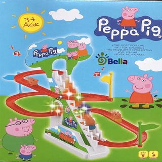New products✱✥♀paw patrol toys for boys PEPPA PIG MINI SLIDE with Lights & Sounds Toys for Kids