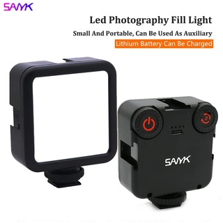 SANYK Multifunctional Usb Rechargeable Lithium Battery Led Fill Light Vlog Video Photography Light Camera Fill Light