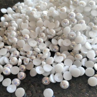 -8mm Flat back pearl (40 pieces)