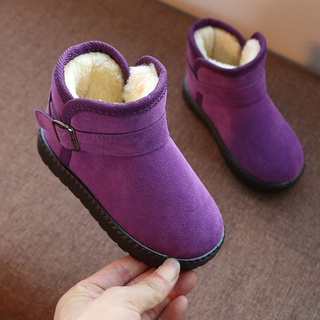 2021 Winter New Children S Snow Boots Baby Thick Cotton Shoes Girls Short Men Plus Velvet Waterproof Warm