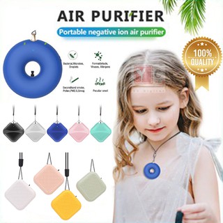 【PM2.5】Wearable Air Purifier Necklace Negative ion necklace Car purifier Air Freshener Ionizer/Low Noise for Adults Kids