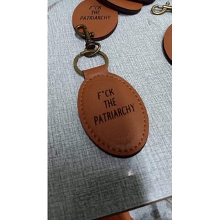 Taylor Swift keychain- F*CK THE PATRIARCHY - faux leather (1)