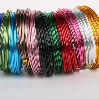 3-10 Meters Anadized Round Aluminum Wire 1mm/1.5mm/2mm/2.5mm Versatile Painted Aluminium Metal Wire, For DIY Jewelry Findings