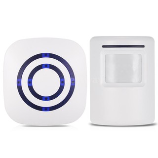 Wireless PIR Motion Sensor Doorbell 38 Chimes Volume Adjustment Long Transmissio zdt7