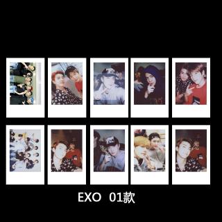 Exo Polaroid Photo Collection Small Card Wallet Card Selfie Ins Card (2)