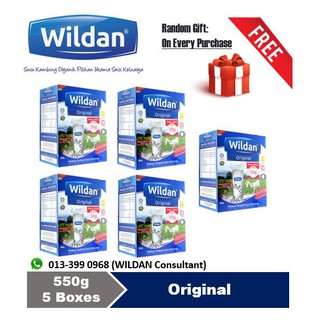 [Shop Malaysia] (Free Gift) Wildan Susu Kambing Asli 550g/Coklat 550g - 5 Boxes