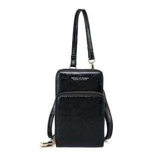 Women's Handphone Wallet Stencil-Effect Leather Crossbody Sling Bag Purses for Girls Gift