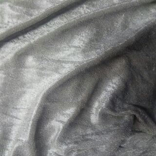 Fabric shiny velvet greyish fabric stretch 62 width Sale