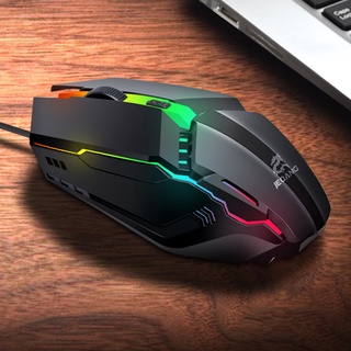 MOUSE Gaming Mouse USB Optical Mouse Universal Mouse Colorful Luminous LED Light Wired Mouse