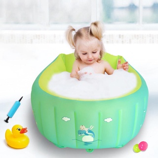 Baby bath tub0-3 Years Old Baby Bath Tub Inflatable Bathtubs Portable Baby Folding Bathtub Support S