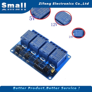 4 way Relay Module 5V 12V 24V 4 Channel Relay Module Shield ARM PIC AVR DSP Electronic 5V 4-Channel Relay Module For Arduino