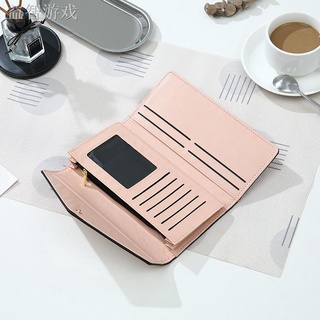 Clutches☁✱✻﹉✆☊UISN MALL Leather Women Wallets Coin Pocket Hasp Card Holder Money Casual Long Ladies