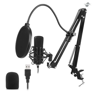 USB Microphone Kit 192KHZ/24BIT Professional Podcast Condenser Mic for PC Karaoke Studio Recording Mic Kit with Sound Card