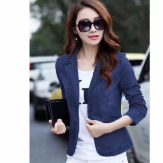 Ladies jacket Denim blazer korean blazer casual blazer (1)