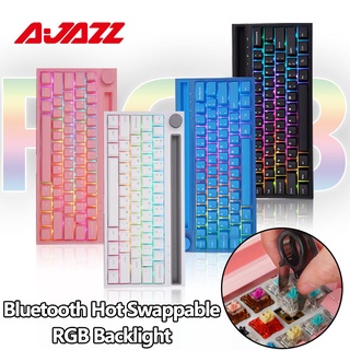 Ajazz K620T Original Bluetooth Mechanical Keyboard RGB Backlit Wireless/Wired Dual-mode 62Key Gaming Keyboard Hot Swappable Axis for PC Laptop Free Shipping