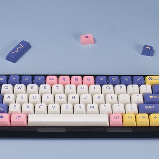 138 keycaps PBT sublimation XDA profile astrology keycaps for mechanical keyboard MX switches GH60/64/68/84/87/104 (5)